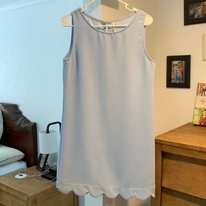 Pull over the top plain light blue dress.  Size small